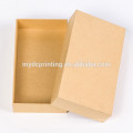 Lid and Base Gift Packaging Brown Paper Box with Clear Window